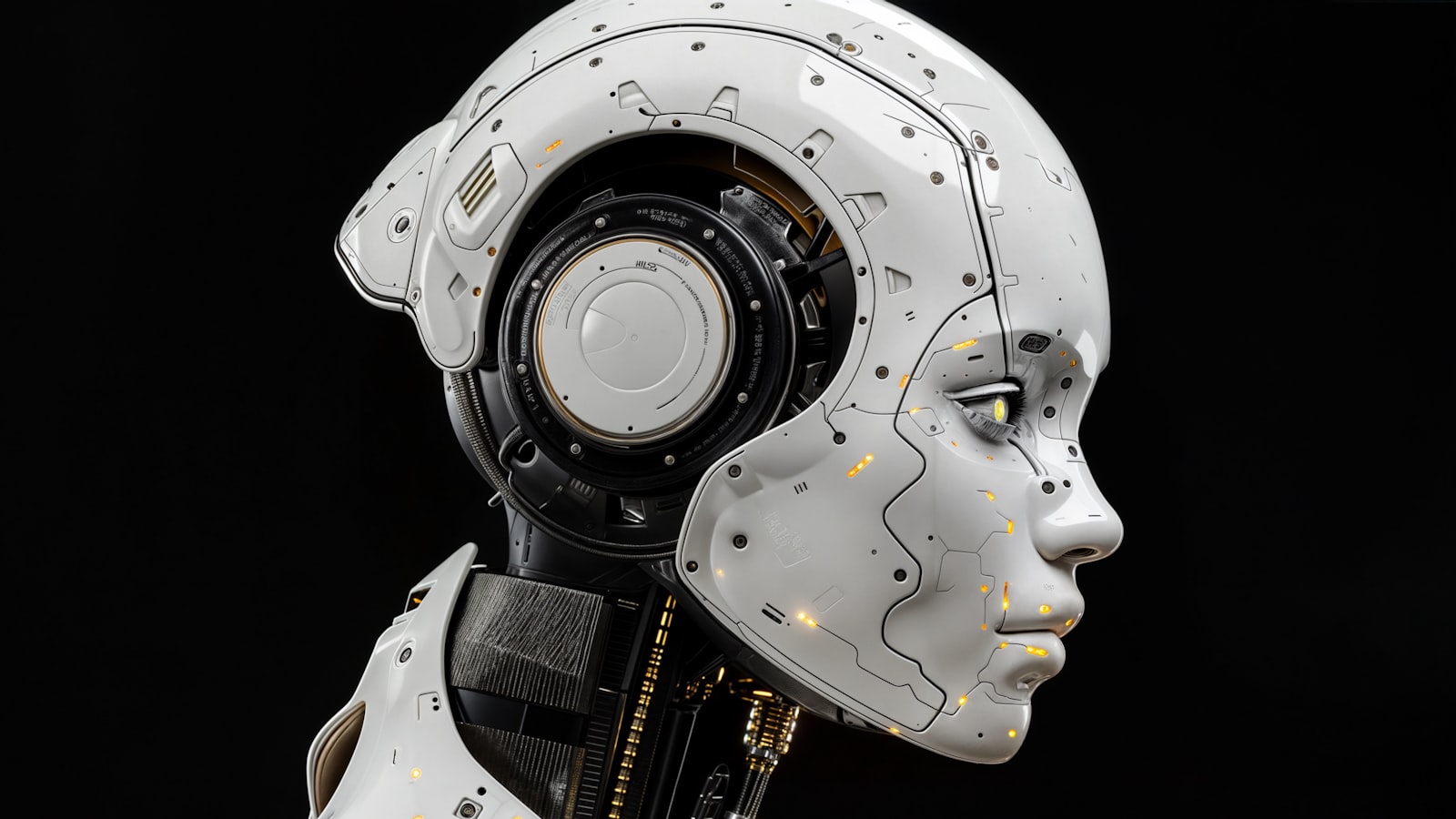 A humanoid robot against a dark background, representing the population of an AI model register