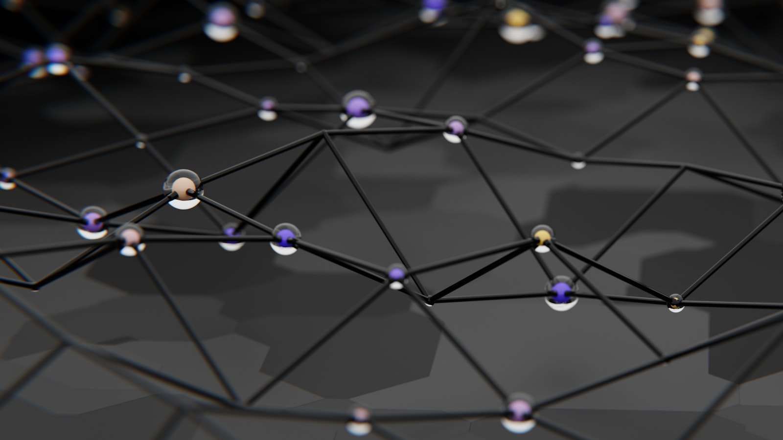 An abstract network of connected points, representing automated data discovery across systems